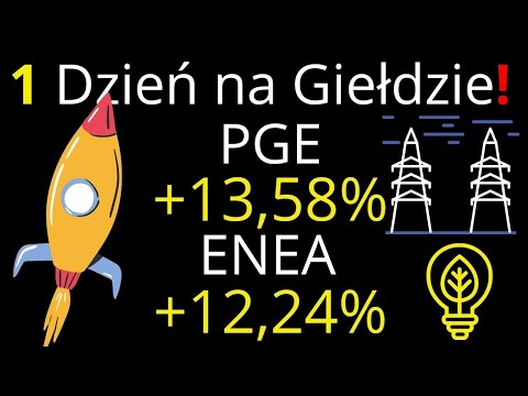 MOCNE WZROSTY Spółek Energetycznych na Giełdzie Spółki PGE ENEA TAURON odpaliły Rakietę!