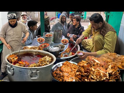 Special Peshawari Siri Paye Recipe | Peshawari Head and Legs Making Process -Paye Nashta Street Food