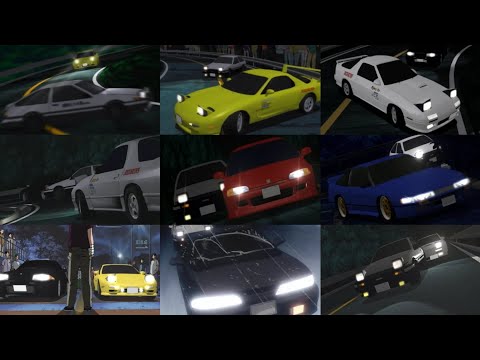Initial D: Season One Dubbed | All Races Uninterrupted [2 Hours]
