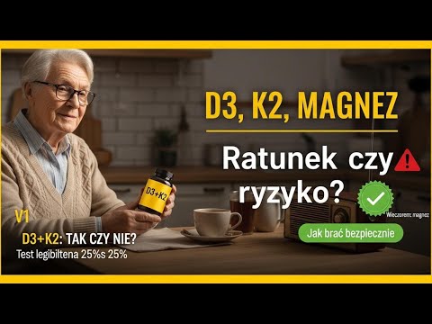 Seniorzy 60+: Witamina D3, K2 i magnez – lek na długowieczność czy ukryte zagrożenie?