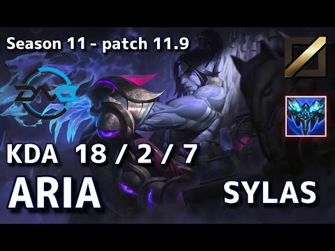 【EUWサーバー/M1】DFM Aria サイラス(Sylas) VS トリスターナ(Tristana) MID - Patch11.9 EUW Ranked【LoL/MSI】