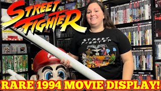 I scored this RARE 1994 STREET FIGHTER Movie Theater Display Banner!
