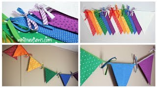 Fabric Banner DIY and FREE Pattern | Whitney Sews