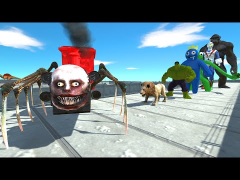 Choo Choo Charles Lava Death Run - Animal Revolt Battle Simulator