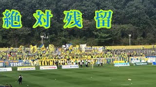 11/3 残留に向けた貴重な勝ち点3を喜ぶ栃木SCサポーター