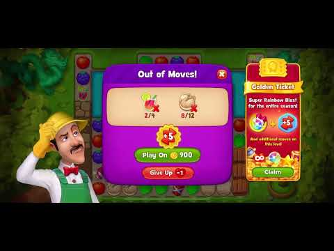 SUPER HARD LEVEL 3734 GARDENSCAPES: Gameplay Walkthrough (android,iOS)