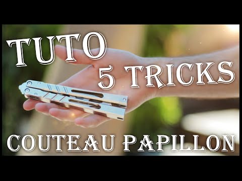 5 BUTTERFLY KNIFE TRICKS! (Advanced)