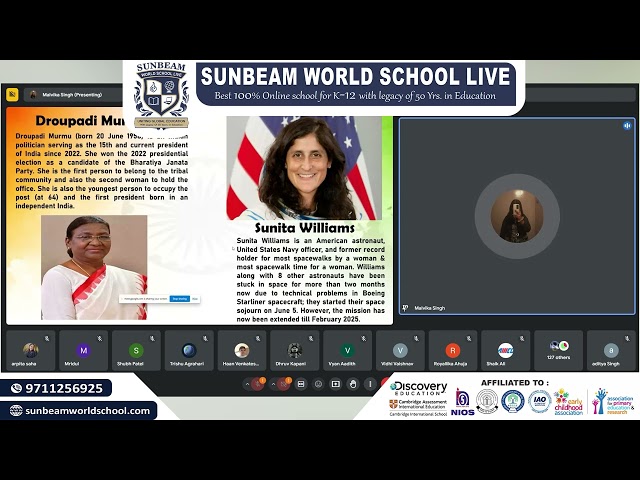 Sunbeam World School as we celebrated Independence Day with the esteemed Lt Col Jhilmil Mukherjee🎖️✨
