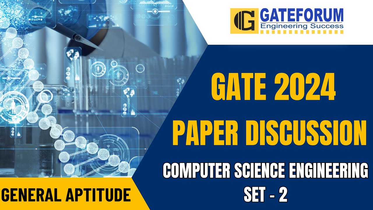 GATE 2024 Exam Detailed Solution I General Aptitude I Set 2 I Computer Science Engineering