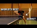WORLD’S BEST SERVE? | table tennis tutorial | ping pong | Easy level | table tennis serves