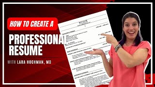 How To Create a Professional Resume or CV