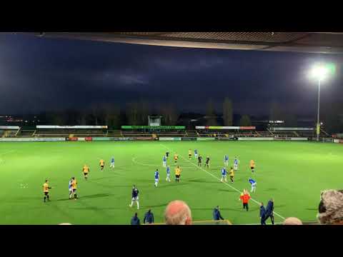 Full time fan reaction at The Pure Stadium. Southport FC 4-1 Boston United.