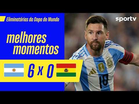 Gols e lances de Argentina x Bolívia