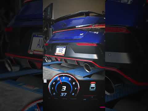 Strapped on the rollers with the '22+ Hyundai CN7 Elantra N equipped with AWE SwitchPath™ Exhaust
