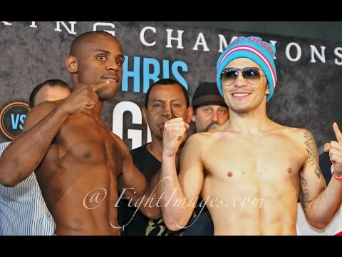 Javier Fortuna VS. Bryan Vasquez WEIGH-IN & FACE OFF!!! #KhanAlgieri