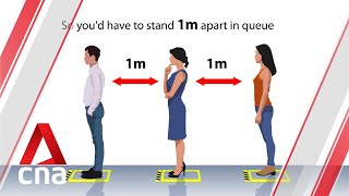 Video: COVID: Social Distance of 1 metre