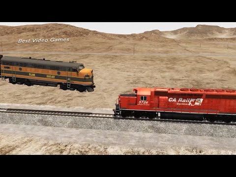 BeamNG Drive Trains vs Unfinished Railway