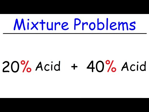 Mixture Problems Video