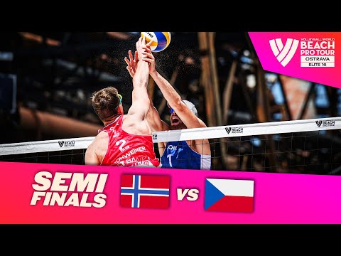 Mol, A./Sørum, C. vs. Perusic/Schweiner - Semi Finals Highlights Ostrava 2023 #BeachProTour