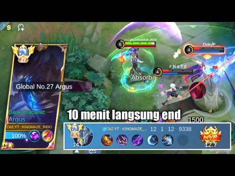 10 MENIT LANGSUNG END | TOP GLOBAL ARGUS EASY GAME IN GLORY