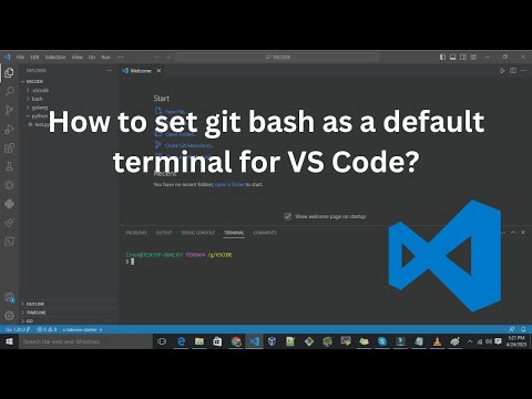 How to integrate vs code with git bash, set as default terminal | Видео