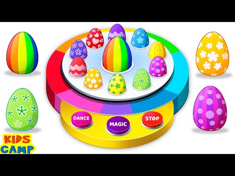 Surprise Easter Eggs | Dancing Balls Finger Family + Best Learning Videos for Toddlers by @kidscamp