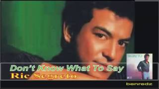 Don&#39;t Know What To Say by Ric Segreto with lyrics version