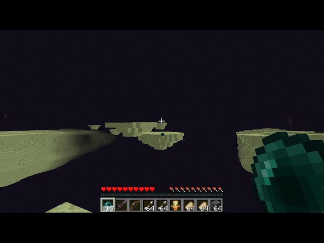 Escape from the Void with Totem of Undying Minecraft Data Pack