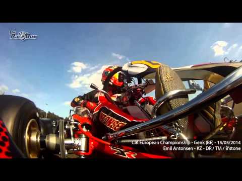 Onboard Emil Antonsen in Genk - CIK European Championship KZ HD