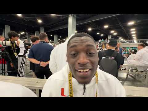 CaneSport TV: Wesley Bissainthe at Miami Hurricanes media day leading up to national title game