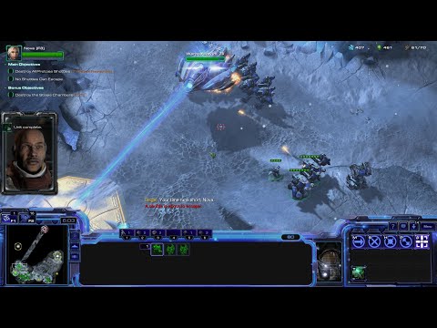 StarCraft 2 Heart of the Swarm Campaign (Terran Edition) Mission 5 - Shoot the Messenger