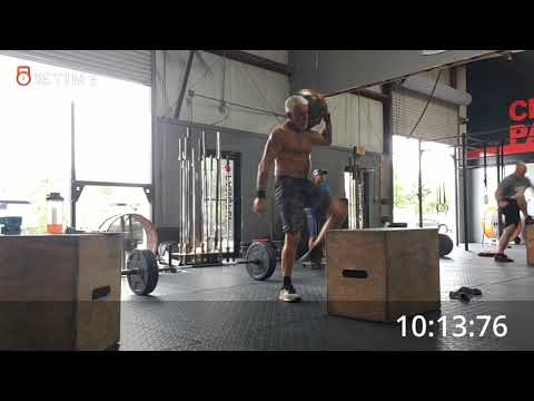 John Crowe 2020 CrossFit open Event 20.4 Masters 55 to 59 1st attempt