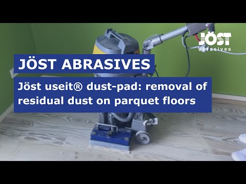Jöst useit® dust-pad: removal of residual dust on parquet floors