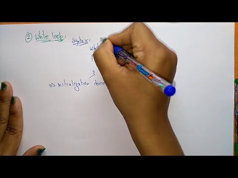 while loop in c programming