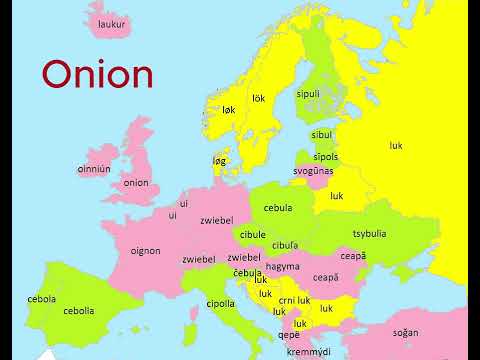 Vegetables in European Languages |  Language Map
