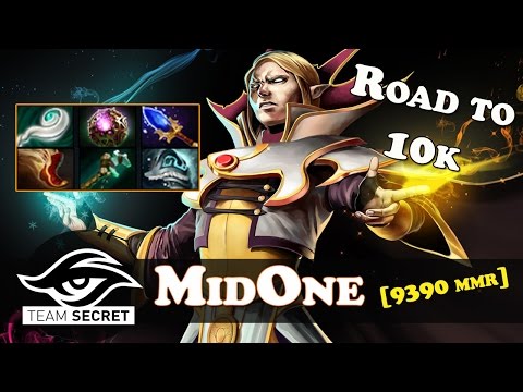 MidOne - Invoker gameplay [9390 MMR] | Road to 10k | Patch 7.05