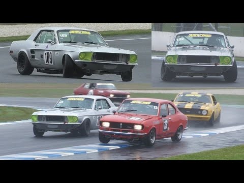 Wet Race 2 Group N Historic Touring Cars Island Magic 2025 sideways Mustang Phillip