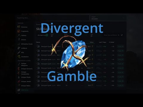 20 Divine Gamble - Double Corrupting Divergent Spark #pathofexile #streamhighlights [TotA-3.22]