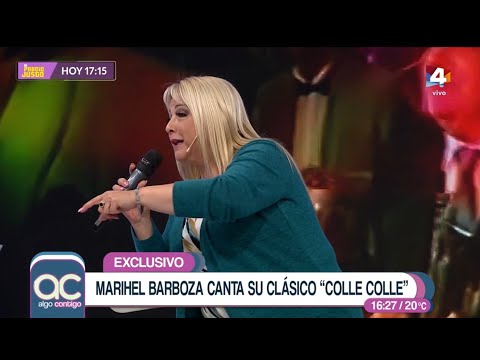 Algo Contigo - Marihel Barboza hizo bailar a todo el panel con su clásico "Colle colle"