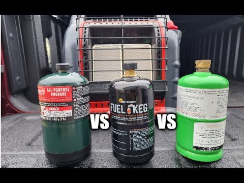 1lb propane tank shootout Flame King vs Fuel Keg vs Coleman