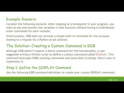How to Display All Variables in a Scope Using GDB