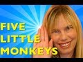 Five Little Monkeys Jumping On The Bed Children’s Song | Cullens Abcs