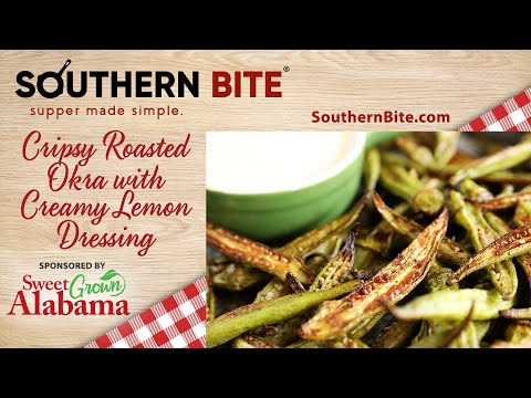 Show 813D Crispy Roasted Okra with Creamy Lemon Dressing