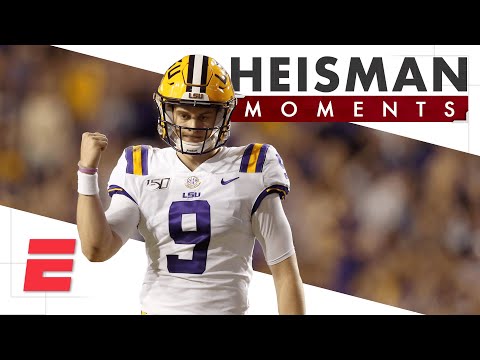 喬-伯羅的海斯曼時刻讓他成為路易斯安那州的傳奇人物 - ESPN大學橄欖球賽 (Joe Burrow’s Heisman Moment turned him into a Louisiana legend | ESPN College Football)