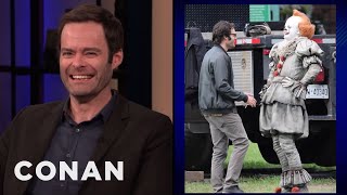 Bill Hader Can’t Stop Smiling On The Set Of &quot;It 2&quot;