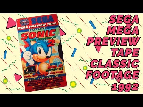 Sega Mega Preview Tape 1992 Classic Sega (Rare Promo/preview)