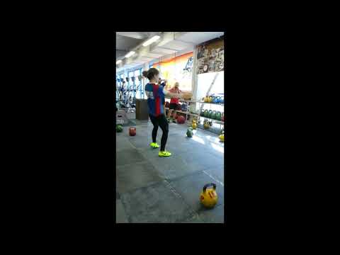 Ksenia Dedyukhina 32kg Kettlebell Snatch Training Video