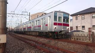 東武9000系 9101F 快速列車 坂戸カーブ付近通過