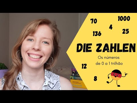 Die Zahlen  - Os números em alemão de 0 a 1.000.000.000.000