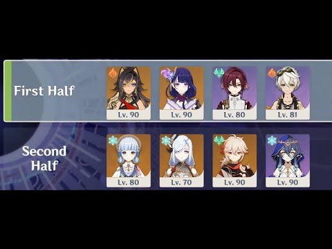 Spiral Abyss 3.5 - C2R1 Dehya-Raiden & C0 Ayaka Mono Cryo | Floor 12 - 9 Stars | Genshin Impact